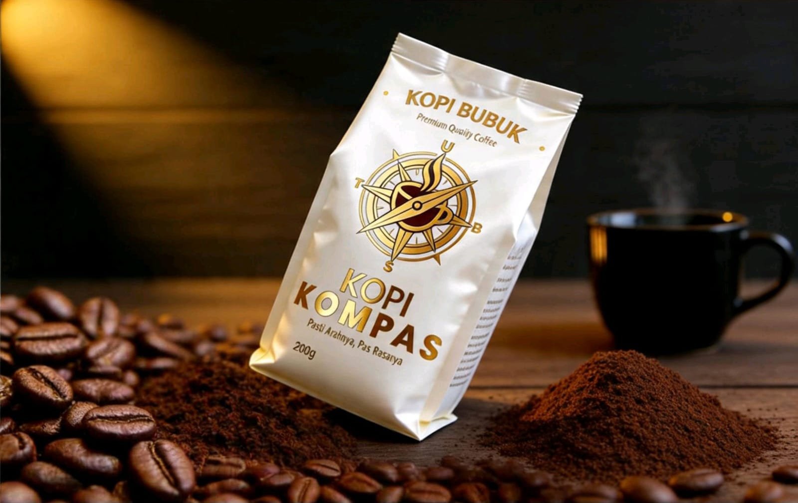 Kompas Coffee Robusta packaging
