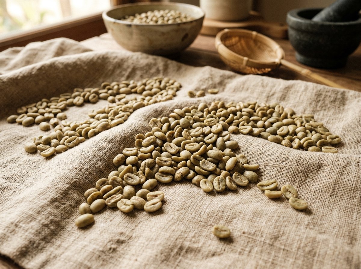 Green Coffee Beans Excelsa — Premium Indonesian Coffee by Kompas Coffee